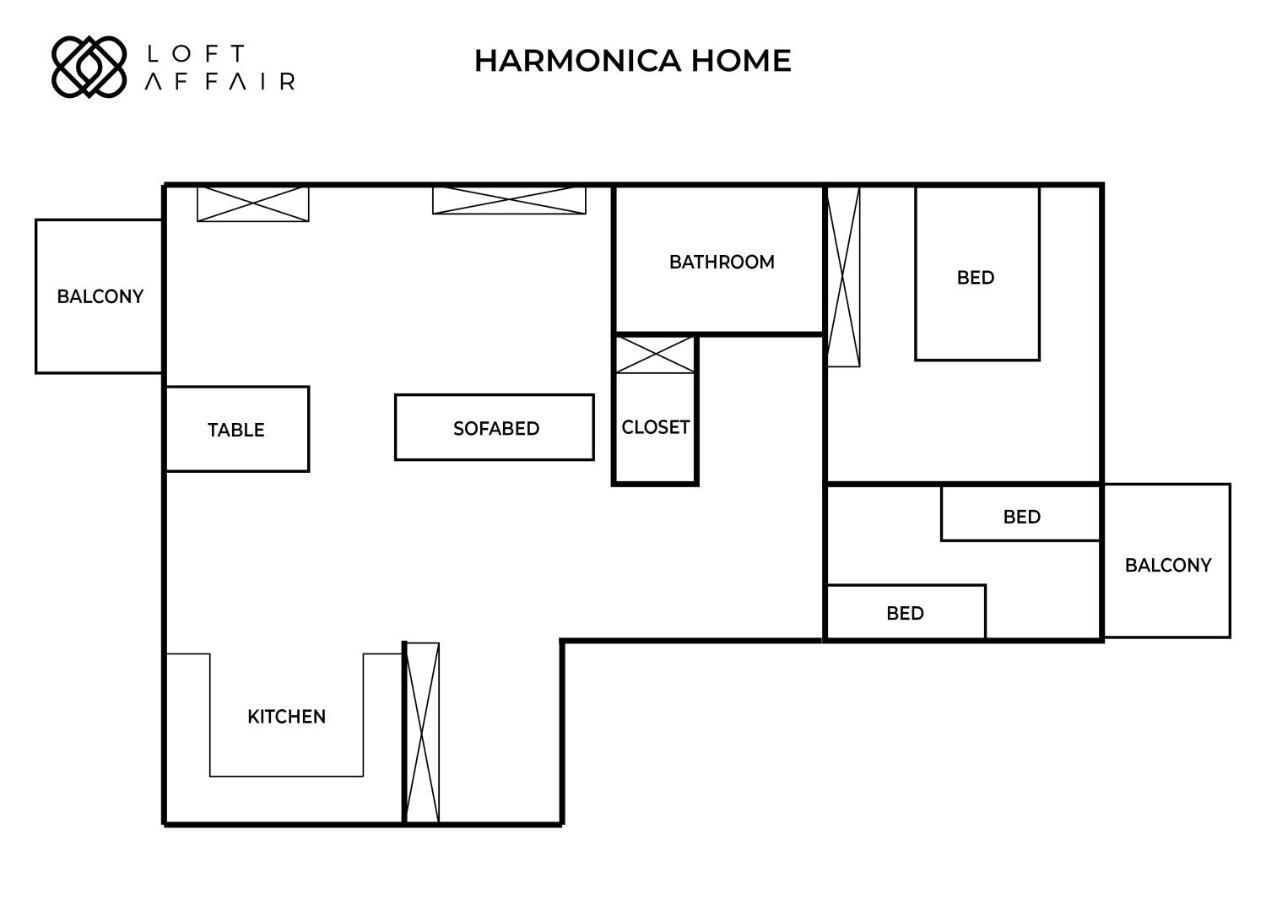 Harmonica Home - Loftaffair Krakow Dış mekan fotoğraf